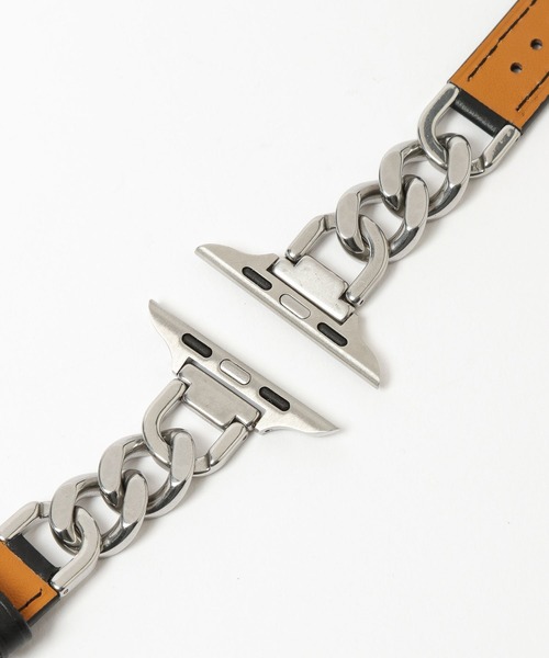 Me%（ミィパーセント）の「【ステンレス】AppleWatchチェーンゴウヒバンド 326036（デジタル腕時計・レディース・アイボリー/ブラック/ベージュ・MEDIUM）」の21枚目の写真