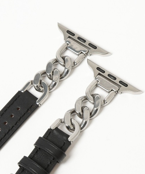 Me%（ミィパーセント）の「【ステンレス】AppleWatchチェーンゴウヒバンド 326036（デジタル腕時計・レディース・アイボリー/ブラック/ベージュ・MEDIUM）」の22枚目の写真