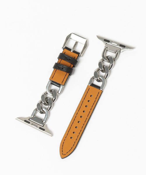 Me%（ミィパーセント）の「【ステンレス】AppleWatchチェーンゴウヒバンド 326036（デジタル腕時計・レディース・アイボリー/ブラック/ベージュ・MEDIUM）」の8枚目の写真