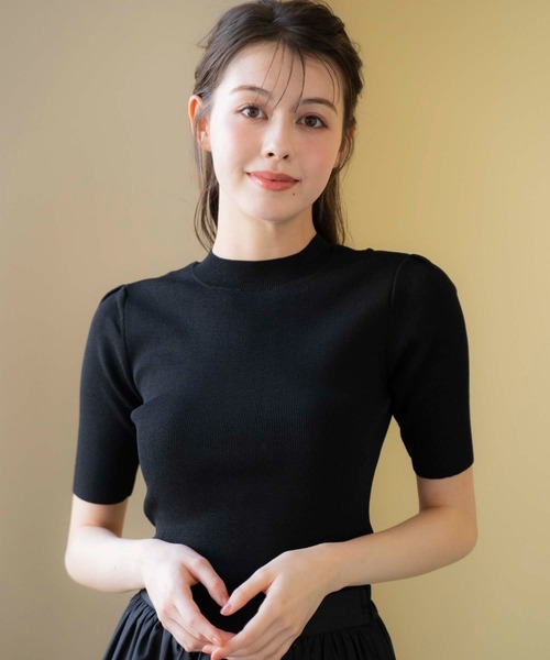 NOELA(ノエラ)の「2WAYオープンニット(ニット/セーター・レディース・オフホワイト/ブラック/ピンク/イエロー・フリー)」の14枚目の写真