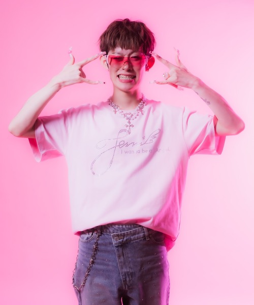 ててみ - ラインストーンTシャツ made in INTER FACTORY（T