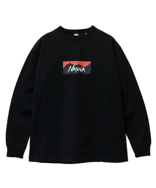 NANGA(ナンガ)の「NANGA/ナンガ ECO HYBRID BOX LOGO L/S TEE(Tシャツ/カットソー・メンズ・ホワイト/ブラック/ライトピンク・LARGE/X-LARGE/MEDIUM)」の2枚目の写真