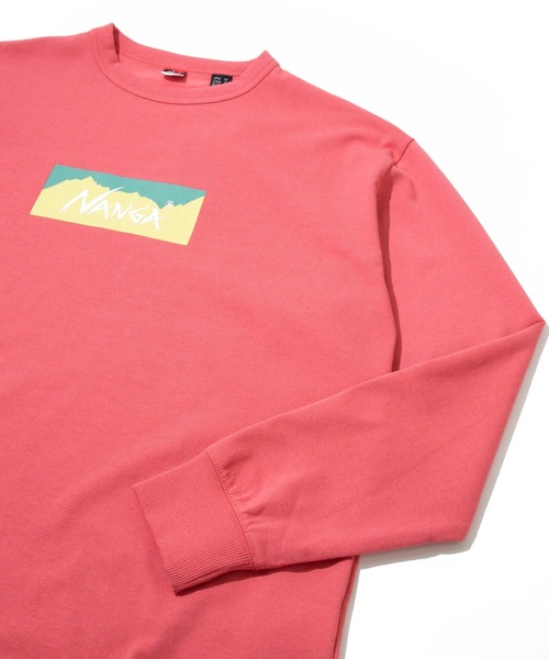 NANGA(ナンガ)の「NANGA/ナンガ ECO HYBRID BOX LOGO L/S TEE(Tシャツ/カットソー・メンズ・ホワイト/ブラック/ライトピンク・LARGE/X-LARGE/MEDIUM)」の6枚目の写真