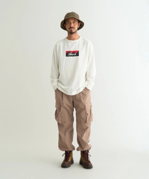 NANGA(ナンガ)の「NANGA/ナンガ ECO HYBRID BOX LOGO L/S TEE(Tシャツ/カットソー・メンズ・ホワイト/ブラック/ライトピンク・LARGE/X-LARGE/MEDIUM)」の18枚目の写真