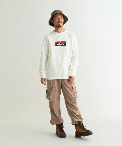NANGA(ナンガ)の「NANGA/ナンガ ECO HYBRID BOX LOGO L/S TEE(Tシャツ/カットソー・メンズ・ホワイト/ブラック/ライトピンク・LARGE/X-LARGE/MEDIUM)」の20枚目の写真