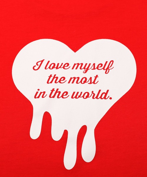 URBAN CHERRY（アーバンチェリー）の「【吸水速乾】オーバーサイズハートロゴプリントTシャツ（Tシャツ/カットソー・キッズ・ホワイト/レッド/ブルー/チャコール・110cm/120cm/130cm/140cm/150cm）」の9枚目の写真