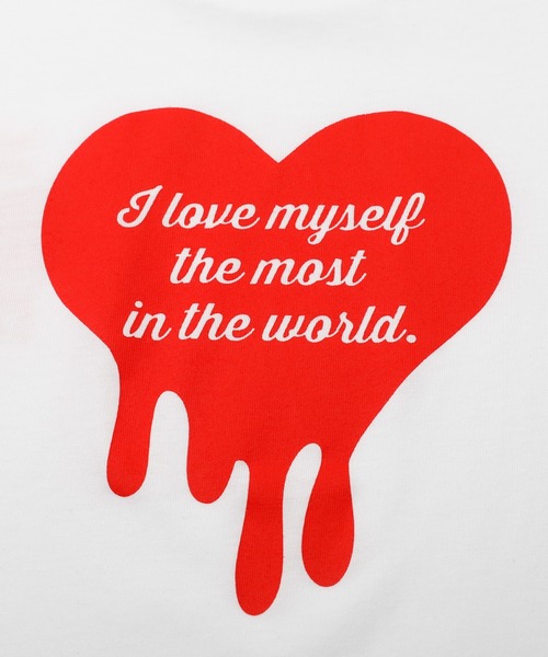 URBAN CHERRY（アーバンチェリー）の「【吸水速乾】オーバーサイズハートロゴプリントTシャツ（Tシャツ/カットソー・キッズ・ホワイト/レッド/ブルー/チャコール・110cm/120cm/130cm/140cm/150cm）」の11枚目の写真