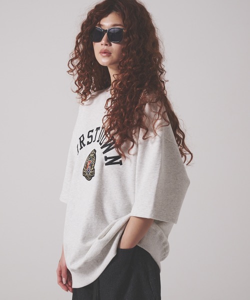 FIRST DOWN（ファーストダウン）の「ショートスリーブ クルーネック スウェット #1（Tシャツ/カットソー・メンズ・ブラック/オートミール・XL/L/M）」の14枚目の写真