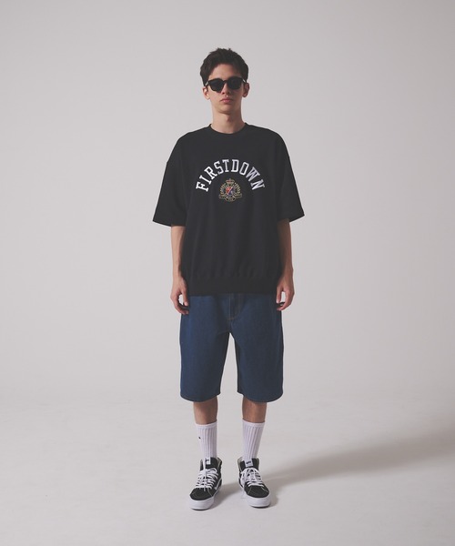 FIRST DOWN（ファーストダウン）の「ショートスリーブ クルーネック スウェット #1（Tシャツ/カットソー・メンズ・ブラック/オートミール・XL/L/M）」の18枚目の写真