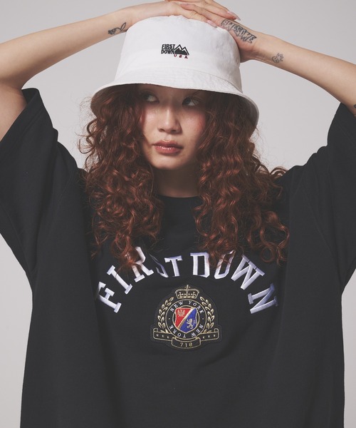 FIRST DOWN（ファーストダウン）の「ショートスリーブ クルーネック スウェット #1（Tシャツ/カットソー・メンズ・ブラック/オートミール・XL/L/M）」の11枚目の写真