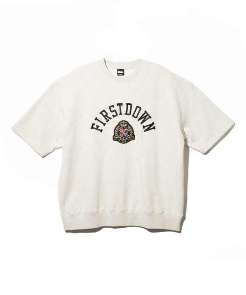 FIRST DOWN（ファーストダウン）の「ショートスリーブ クルーネック スウェット #1（Tシャツ/カットソー・メンズ・ブラック/オートミール・XL/L/M）」の4枚目の写真