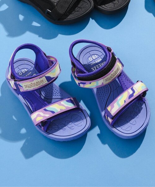 BREEZE(ブリーズ)の「アクティブテープサンダル(サンダル・キッズ・レインボー/ブラック/パープル/カーキ・15 /20/18/17/19/21/14/16)」の4枚目の写真