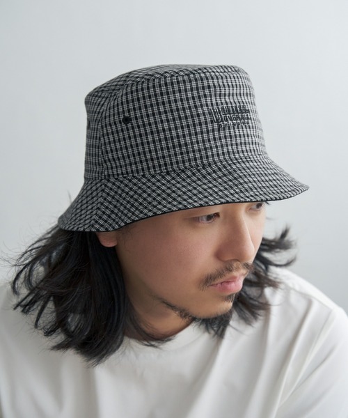 UNIVERSAL OVERALL（ユニバーサルオーバーオール）の「【WEB限定】UNIVERSAL OVERALL ユニバーサルオーバーオール リバーシブルハット（ハット・メンズ・ブラック/サックスブルー/ベージュ・FREE）」の2枚目の写真