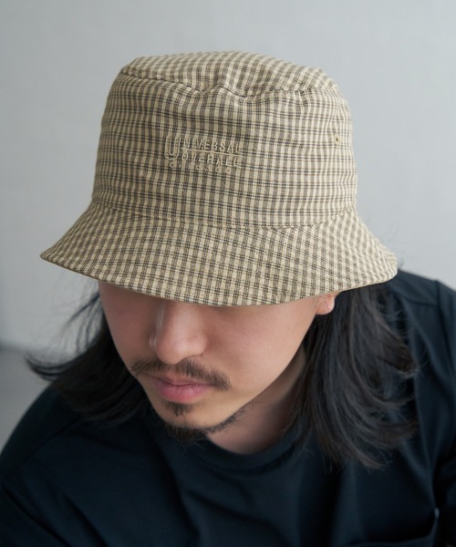 UNIVERSAL OVERALL（ユニバーサルオーバーオール）の「【WEB限定】UNIVERSAL OVERALL ユニバーサルオーバーオール リバーシブルハット（ハット・メンズ・ブラック/サックスブルー/ベージュ・FREE）」の6枚目の写真