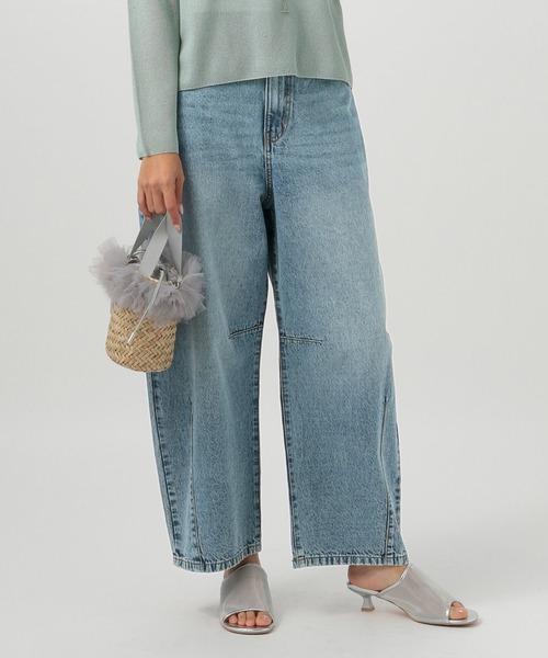 BAYFLOW（ベイフロー）の「[ウエストゴム仕様でノンストレス]アソートカーブデニム（デニムパンツ・レディース・ライトブルー/サックスブルー/インディゴブルー・SMALL/MEDIUM/LARGE）」の10枚目の写真