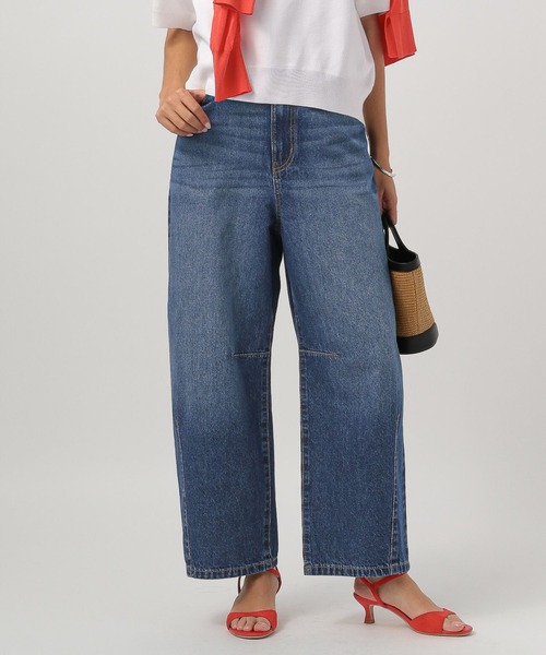 BAYFLOW（ベイフロー）の「[ウエストゴム仕様でノンストレス]アソートカーブデニム（デニムパンツ・レディース・ライトブルー/サックスブルー/インディゴブルー・SMALL/MEDIUM/LARGE）」の13枚目の写真