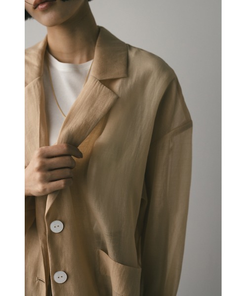 STYLEMIXER スタイルミキサー シアーテーラージャケット　beige シアーテーラージャケット（テーラードジャケット）｜STYLEMIXER