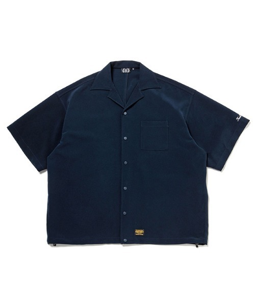 430(フォーサーティ)の「mhs2379- S/S POLY OC WIDE SHIRT ワイドシャツ(シャツ/ブラウス・メンズ・ブラック/ネイビー/ブルーグレー/マスタード・0/1/2/3)」の3枚目の写真