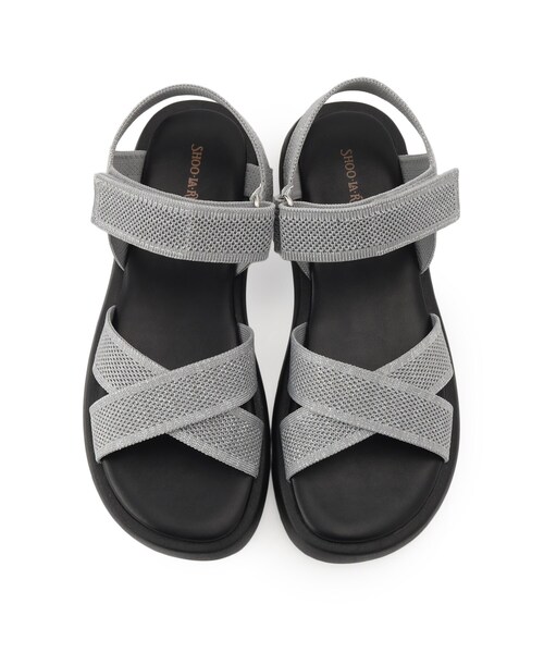 SHOO・LA・RUE(シューラルー)の「大人のカジュアルコーデに 私にフィットする ニットサンダル(サンダル・レディース・ブラック/シルバー/ブラウン系その他・35/45)」の6枚目の写真