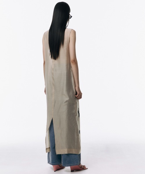 セール】SHEER EMBROIDERY DRESS/シアーエンブロイダリードレス