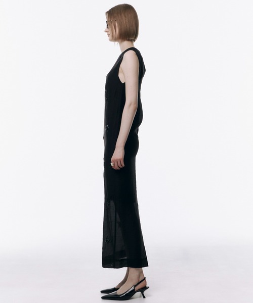 セール】SHEER EMBROIDERY DRESS/シアーエンブロイダリードレス