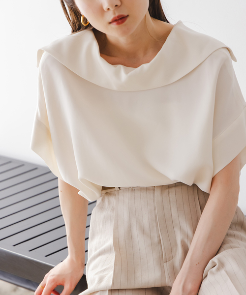 Noble（ノーブル）の「《追加》【洗える】2WAYワイドカラーキュプラ