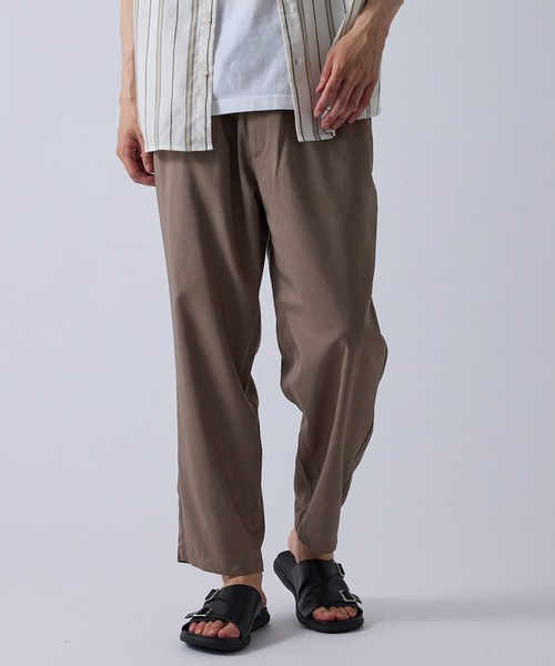 LE CERCLE par rope'（ルセルクルパーロペ）の「ドライポリワイドテーパードパンツ/軽量（その他パンツ・メンズ・グレー/ブラック/ベージュ・L/LL/M）」の3枚目の写真