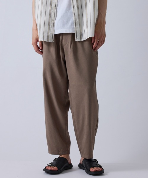 LE CERCLE par rope'（ルセルクルパーロペ）の「ドライポリワイドテーパードパンツ/軽量（その他パンツ・メンズ・グレー/ブラック/ベージュ・L/LL/M）」の13枚目の写真