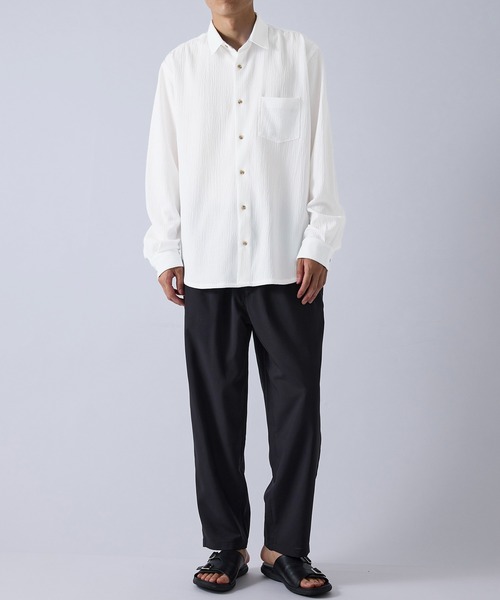 LE CERCLE par rope'（ルセルクルパーロペ）の「ドライポリワイドテーパードパンツ/軽量（その他パンツ・メンズ・グレー/ブラック/ベージュ・L/LL/M）」の14枚目の写真