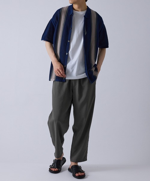 LE CERCLE par rope'（ルセルクルパーロペ）の「ドライポリワイドテーパードパンツ/軽量（その他パンツ・メンズ・グレー/ブラック/ベージュ・L/LL/M）」の17枚目の写真