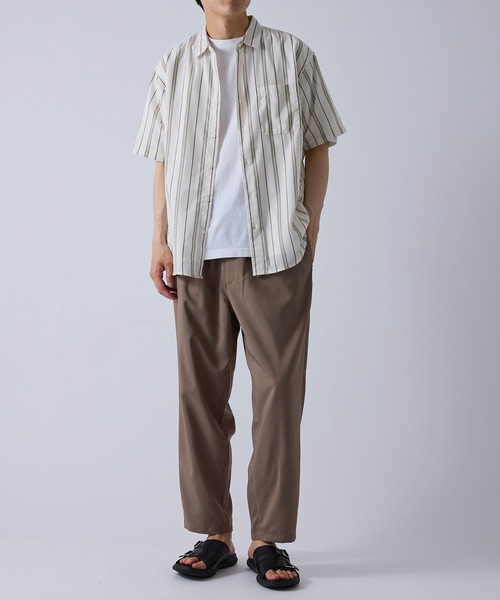 LE CERCLE par rope'（ルセルクルパーロペ）の「ドライポリワイドテーパードパンツ/軽量（その他パンツ・メンズ・グレー/ブラック/ベージュ・L/LL/M）」の19枚目の写真