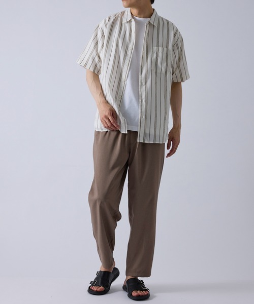 LE CERCLE par rope'（ルセルクルパーロペ）の「ドライポリワイドテーパードパンツ/軽量（その他パンツ・メンズ・グレー/ブラック/ベージュ・L/LL/M）」の20枚目の写真