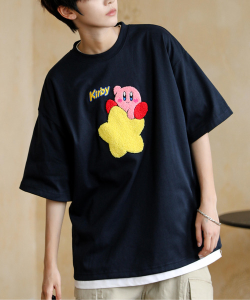 neos（ネオス）の「【neos】ルーズシルエット 星のカービィ サガラ 刺繍 ロゴ ハーフスリーブ Tシャツ（Tシャツ/カットソー・メンズ・ホワイト/スミクロ/ネイビー/オフホワイト・MEDIUM/LARGE/X-LARGE）」の19枚目の写真