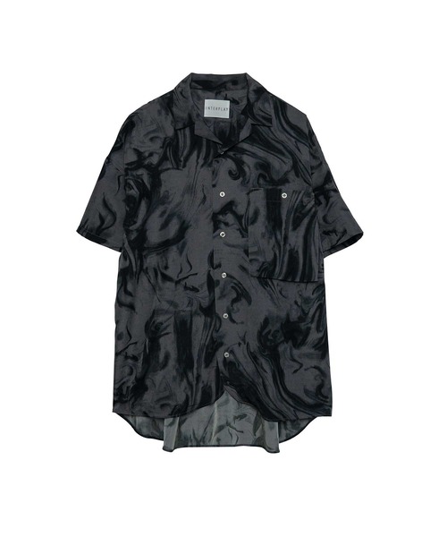 INTERPLAY（インタープレイ）の「【INTERPLAY】Open Collar S/S Over Size Shirt【2】（シャツ/ブラウス・メンズ・グレー系その他2/グレー系その他3/グレー系その他4/グリーン系その他/グリーン系その他3/その他1/その他2/ホワイト系その他3/ベージュ系その他/ベージュ系その他2/ブラック系その他2/グレー系その他/ピンク系その他/ホワイト系その他2/ホワイト系その他4/オレンジ系その他/ブラック×ホワイト/サックスブルー系/ブラック/ホワイト/ブルー・FREE）」の21枚目の写真
