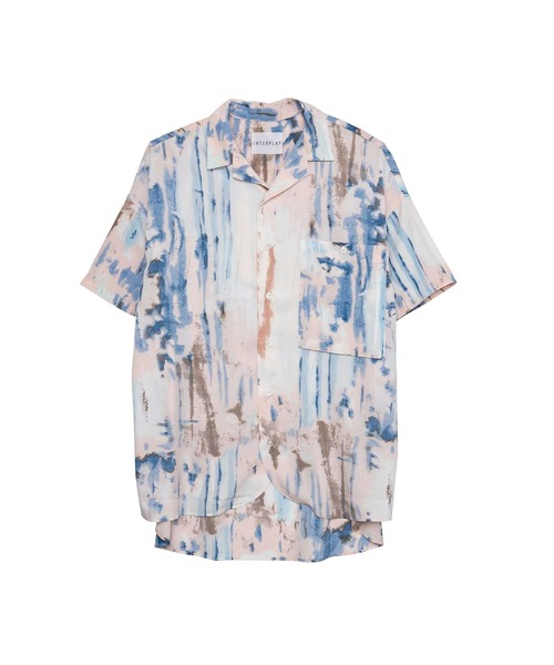 INTERPLAY（インタープレイ）の「【INTERPLAY】Open Collar S/S Over Size Shirt【2】（シャツ/ブラウス・メンズ・グレー系その他2/グレー系その他3/グレー系その他4/グリーン系その他/グリーン系その他3/その他1/その他2/ホワイト系その他3/ベージュ系その他/ベージュ系その他2/ブラック系その他2/グレー系その他/ピンク系その他/ホワイト系その他2/ホワイト系その他4/オレンジ系その他/ブラック×ホワイト/サックスブルー系/ブラック/ホワイト/ブルー・FREE）」の18枚目の写真