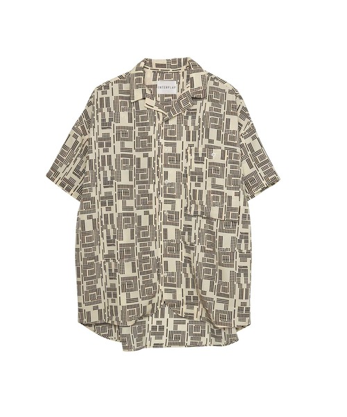 INTERPLAY（インタープレイ）の「【INTERPLAY】Open Collar S/S Over Size Shirt【2】（シャツ/ブラウス・メンズ・グレー系その他2/グレー系その他3/グレー系その他4/グリーン系その他/グリーン系その他3/その他1/その他2/ホワイト系その他3/ベージュ系その他/ベージュ系その他2/ブラック系その他2/グレー系その他/ピンク系その他/ホワイト系その他2/ホワイト系その他4/オレンジ系その他/ブラック×ホワイト/サックスブルー系/ブラック/ホワイト/ブルー・FREE）」の3枚目の写真