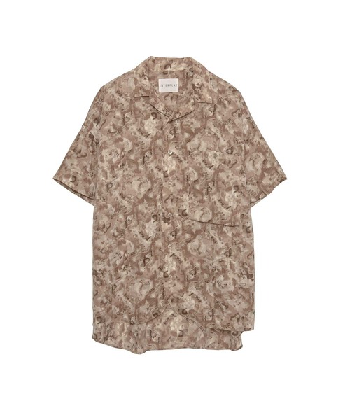 INTERPLAY（インタープレイ）の「【INTERPLAY】Open Collar S/S Over Size Shirt【2】（シャツ/ブラウス・メンズ・グレー系その他2/グレー系その他3/グレー系その他4/グリーン系その他/グリーン系その他3/その他1/その他2/ホワイト系その他3/ベージュ系その他/ベージュ系その他2/ブラック系その他2/グレー系その他/ピンク系その他/ホワイト系その他2/ホワイト系その他4/オレンジ系その他/ブラック×ホワイト/サックスブルー系/ブラック/ホワイト/ブルー・FREE）」の14枚目の写真