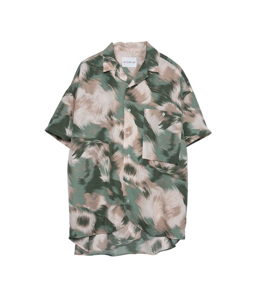 INTERPLAY（インタープレイ）の「【INTERPLAY】Open Collar S/S Over Size Shirt【2】（シャツ/ブラウス・メンズ・グレー系その他2/グレー系その他3/グレー系その他4/グリーン系その他/グリーン系その他3/その他1/その他2/ホワイト系その他3/ベージュ系その他/ベージュ系その他2/ブラック系その他2/グレー系その他/ピンク系その他/ホワイト系その他2/ホワイト系その他4/オレンジ系その他/ブラック×ホワイト/サックスブルー系/ブラック/ホワイト/ブルー・FREE）」の16枚目の写真