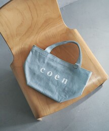 【新色登場】coen(コーエン) ロゴトートバッグ(Sサイズ)