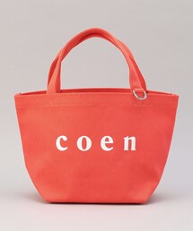 【新色登場】coen(コーエン) ロゴトートバッグ(Sサイズ)