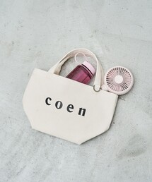 【新色登場】coen（コーエン） ロゴトートバッグ（Sサイズ）