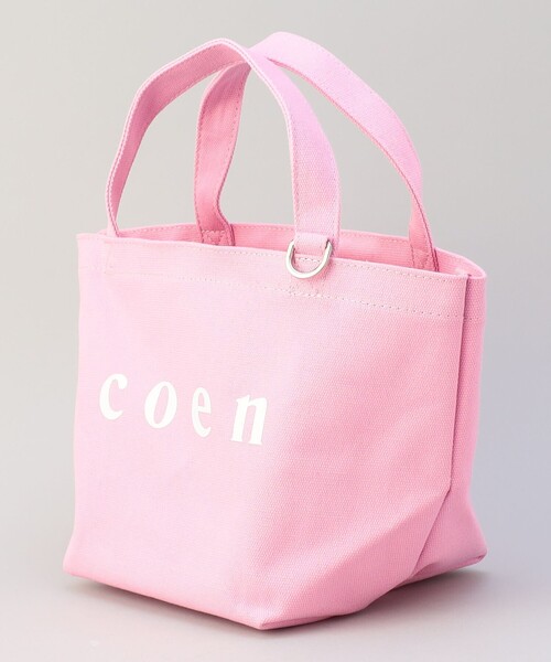 coen(コーエン)の「【新色登場】coen(コーエン) ロゴトートバッグ(Sサイズ)(トートバッグ・レディース・ブラック/ライトピンク/ナチュラル/ライトグレー/ケリーグリーン/その他1/ダークブラウン/ターコイズブルー系/オレンジ/その他2・FREE)」の13枚目の写真