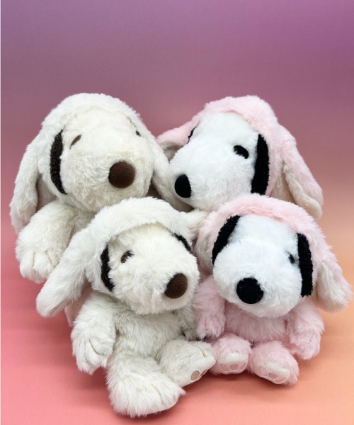 PEANUTS（ピーナッツ）の「PEANUTS/ピーナッツ　FUWAKUTA　SN　ロップイヤーバニー（おもちゃ・レディース・ホワイト/ライトピンク・ONE SIZE）」の4枚目の写真