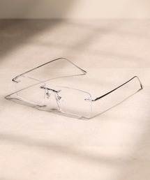 CALIFORNIA OUTFITTERS（カリフォルニア アウトフィッターズ）の「5D30 Square glasses リムレス スクエアメガネ フチなし UVカットレンズ ケース付 21606（メガネ・メンズ）」