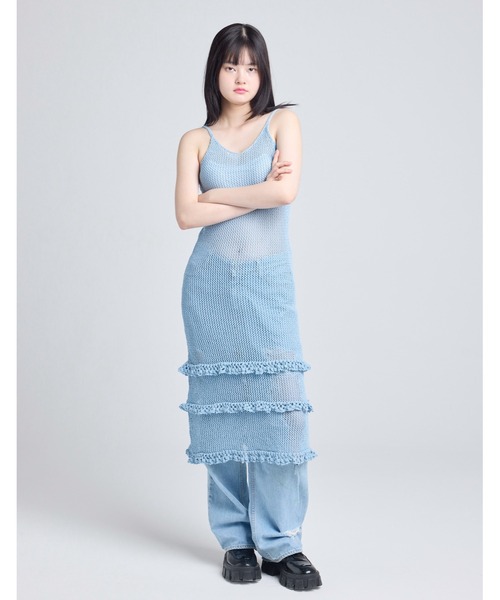 Little sunny bite（リトルサニーバイト）の「knit long dress（ニット/セーター・レディース・ピンク/ブルー/グリーン・FREE）」の9枚目の写真