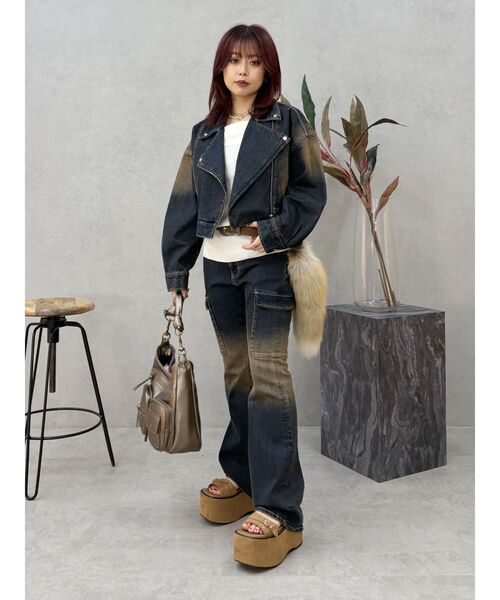 EVRIS（エヴリス）の「オフショルニットチュニック（ニット/セーター・レディース・ホワイト/ブラウン/ブラック・FREE）」の20枚目の写真