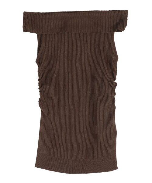 EVRIS（エヴリス）の「オフショルニットチュニック（ニット/セーター・レディース・ホワイト/ブラウン/ブラック・FREE）」の14枚目の写真