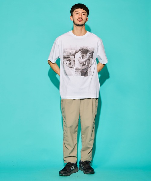 WALLA WALLA SPORT(ワラワラスポーツ)の「PRINTABLE TUBE TEE / JOSEPH SZABO “KISS” /プリンタブル チューブ ティー / ジョセフ スザボ "キッス"(Tシャツ/カットソー・メンズ・ホワイト/スミクロ・MEDIUM/LARGE/X-LARGE/SMALL)」の11枚目の写真
