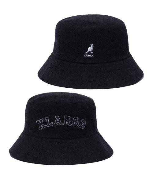 XLARGE×KANGOL BLACK BUCKET HAT（ハット）｜KANGOL（カンゴール