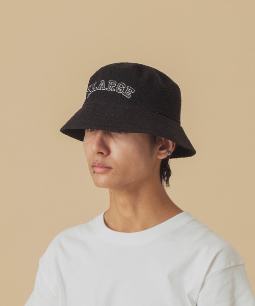 KANGOL（カンゴール）の「XLARGE×KANGOL BLACK BUCKET HAT（ハット・メンズ・ブラック・M/L）」の5枚目の写真